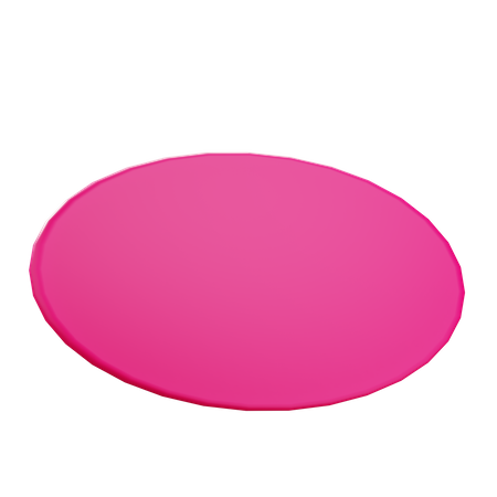 Oval Shape  3D Icon