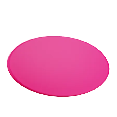 Oval Shape  3D Icon