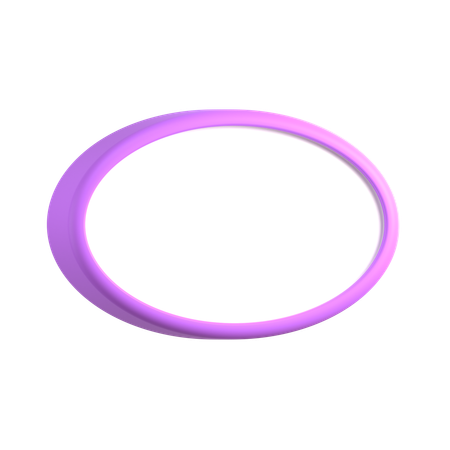 Oval Text Box  3D Icon