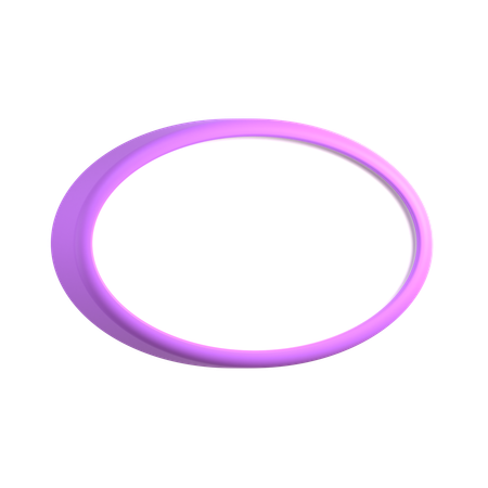 Oval Text Box  3D Icon