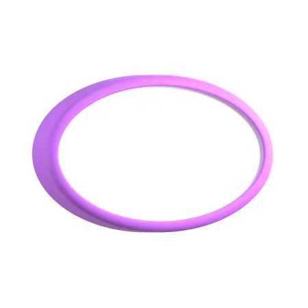 Oval Text Box  3D Icon