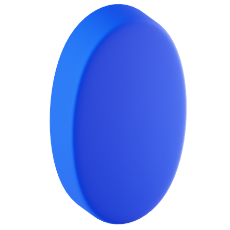 Oval  3D Icon