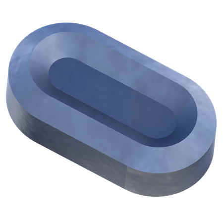 Ovale Form  3D Icon
