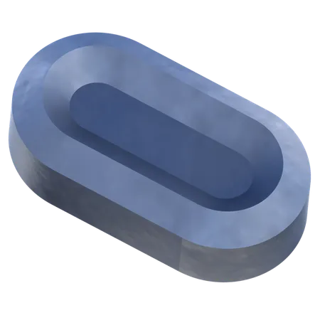 Ovale Form  3D Icon