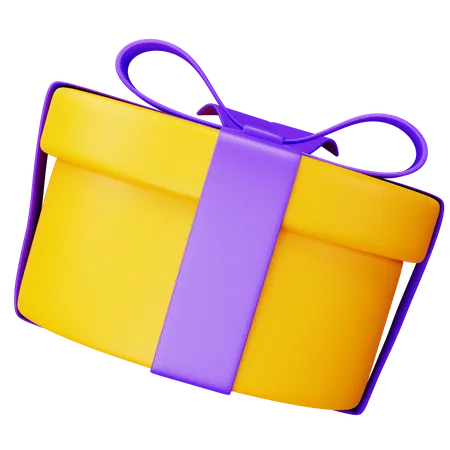 Ovale Geschenkbox  3D Icon