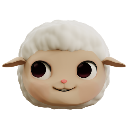 Oveja altiva emoji  3D Icon