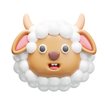 Ovelha animoji  3D Icon