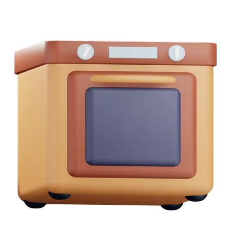 3 D Oven Illustration With Transparent Background 3D Icon