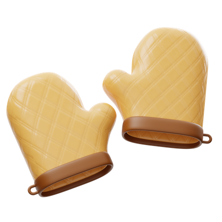 Oven Gloves  3D Icon