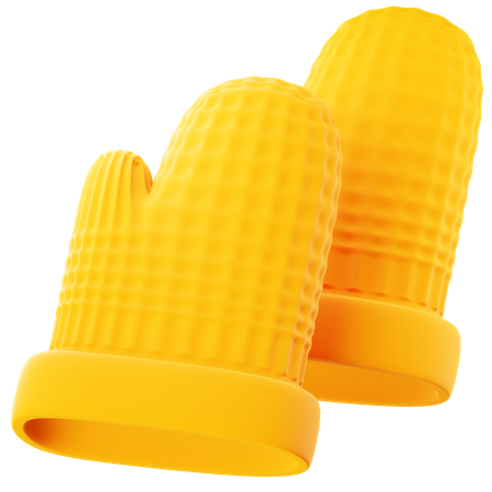 Oven Mitt  3D Icon