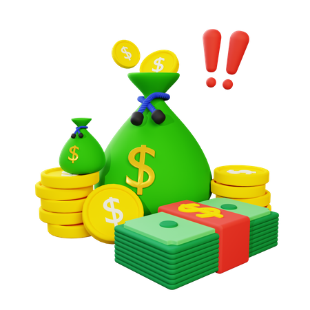 Over Budget  3D Icon