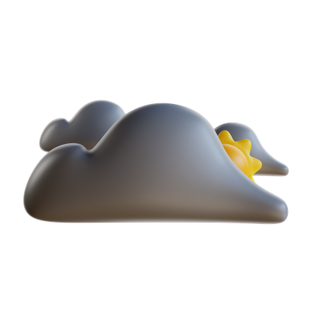 Overcast Weather  3D Icon