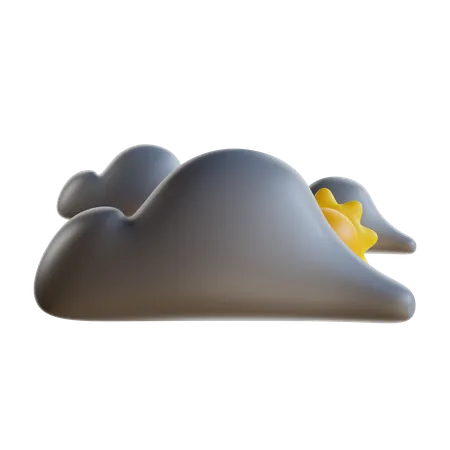 Overcast Weather  3D Icon