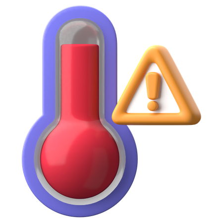 Overheating Alert  3D Icon