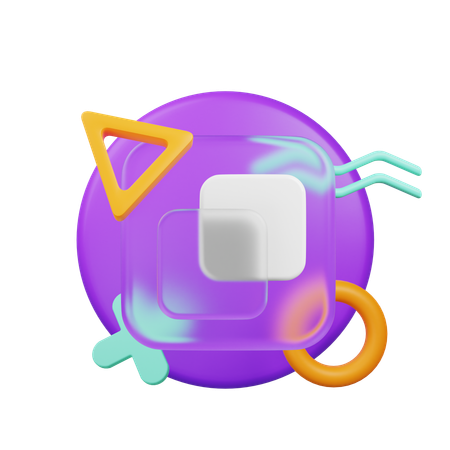Overlay Square  3D Icon