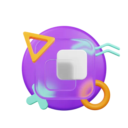 Overlay Square  3D Icon