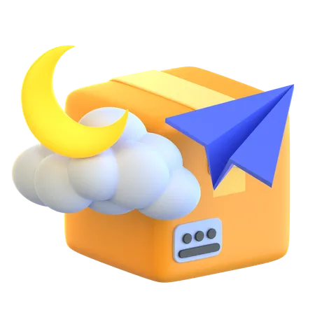 Overnight Delivery  3D Icon