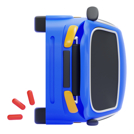 Overturned Car  3D Icon