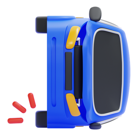 Overturned Car  3D Icon