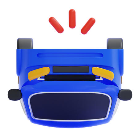 Overturned Vehicle  3D Icon