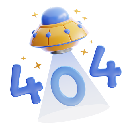 OVNI 404 no encontrado  3D Icon