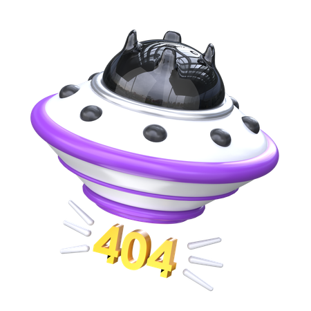 Erreur OVNI perdu 404  3D Icon