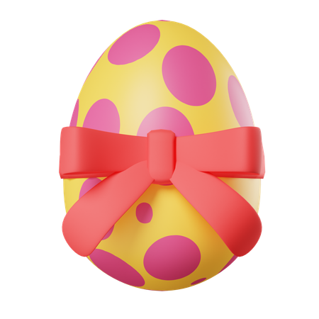 Ovo com fita  3D Icon