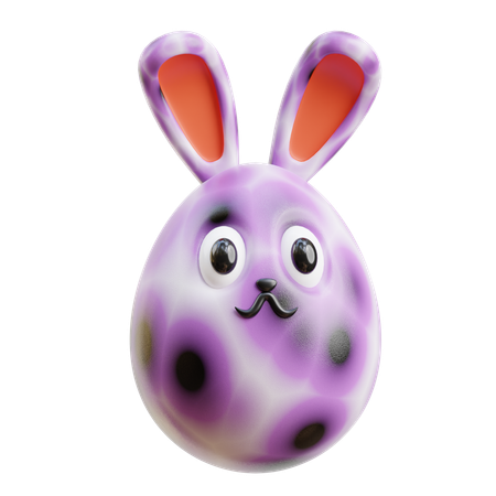 Ovo de coelho  3D Icon