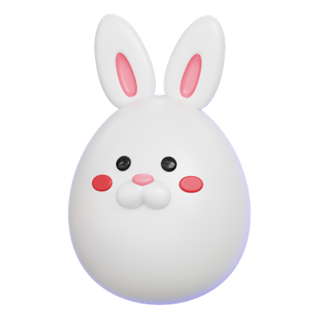Ovo de coelho  3D Icon