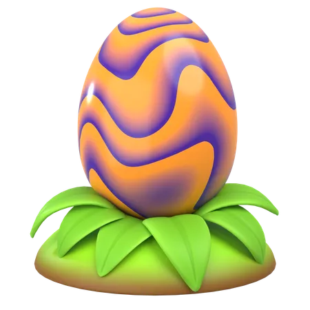 Ovo de dragão elétrico  3D Icon