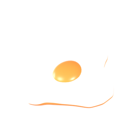 Ovo frito  3D Icon