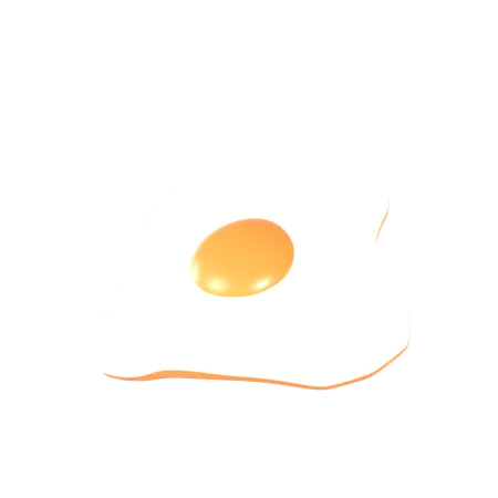 Ovo frito  3D Icon