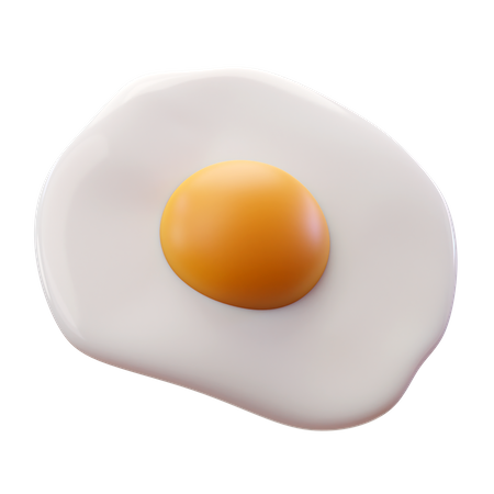 Ovo frito  3D Icon