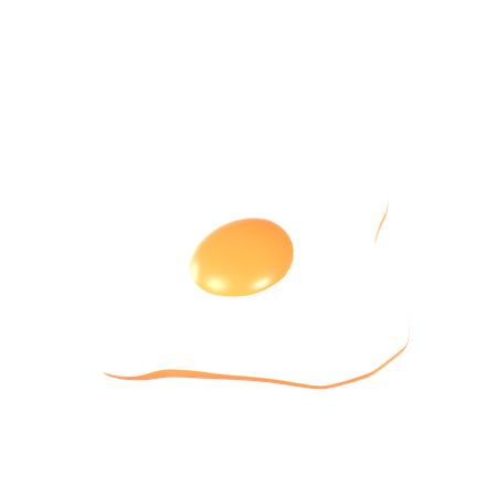 Ovo frito  3D Icon