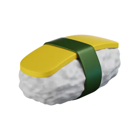 Sushi de ovo nigiri  3D Icon