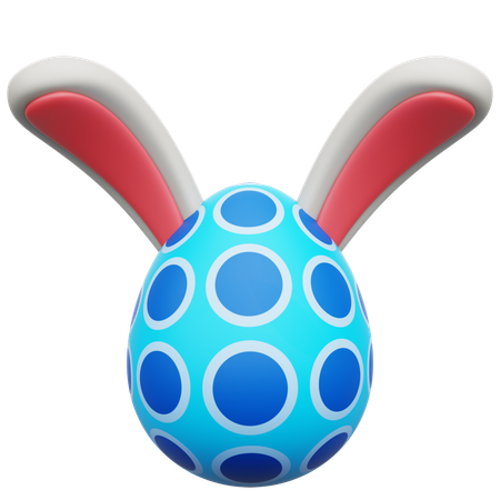 Orelhas de coelho de ovo  3D Icon