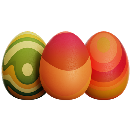 Ovos de Páscoa  3D Icon