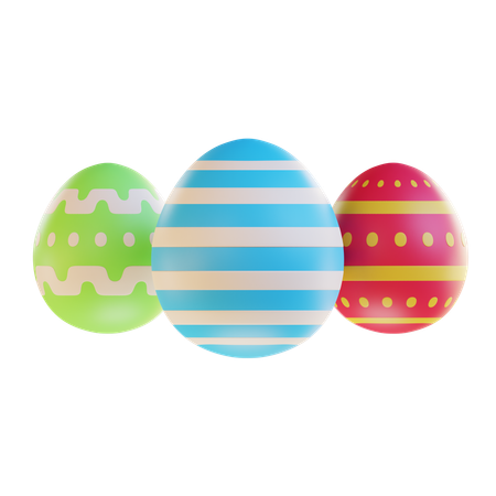 Ovos de pascoa  3D Icon