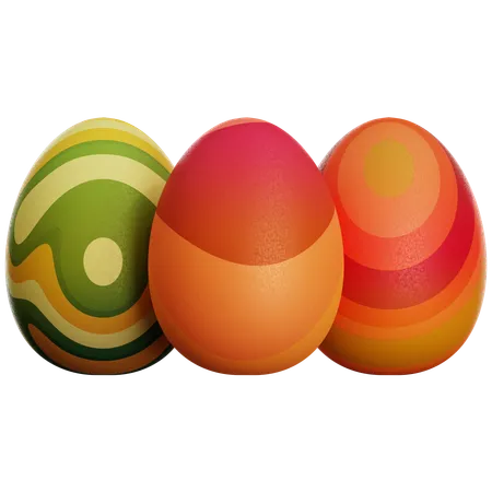 Ovos de Páscoa  3D Icon