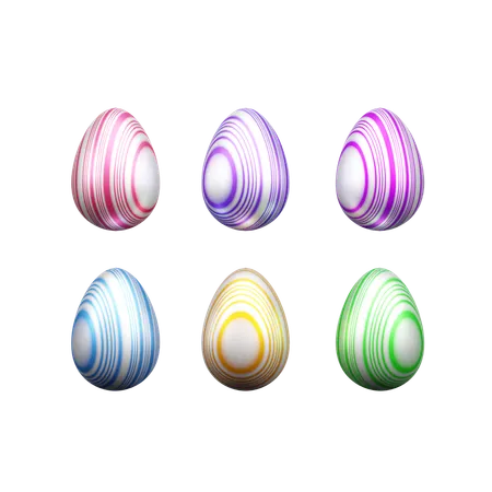 Ovos decorativos  3D Icon