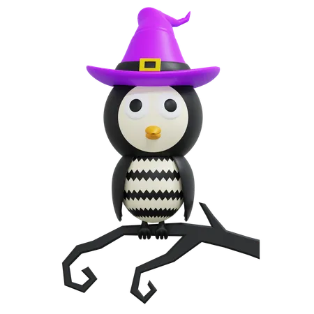 Owl 3 D Icon Halloween Illustration 3D Icon