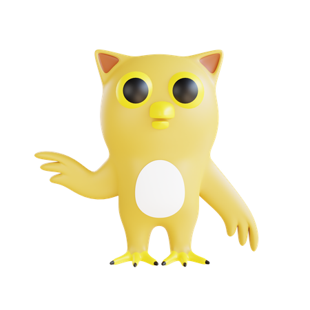 Owl 3D Illustration
