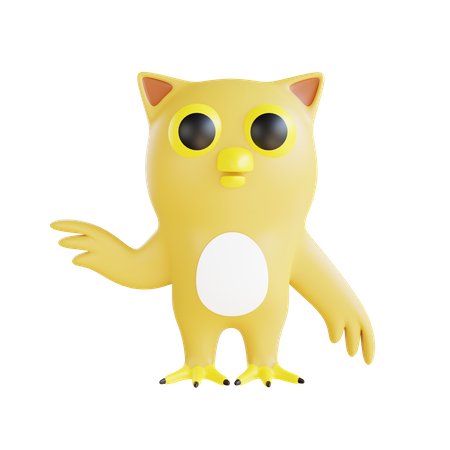 Owl  3D Illustration