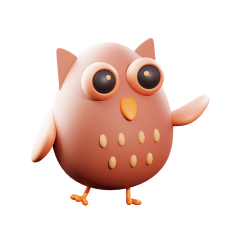 Owl  3D Illustration