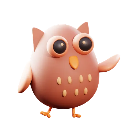 Owl  3D Illustration