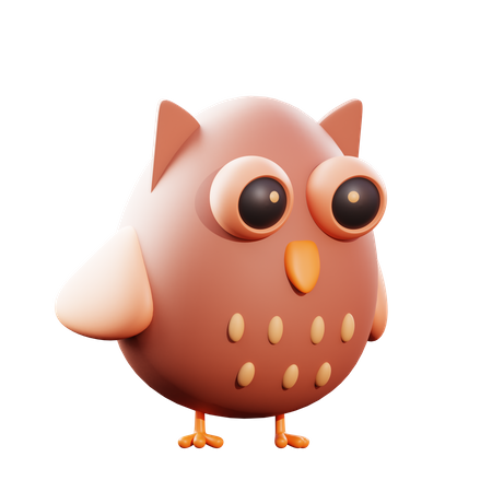 Owl  3D Illustration