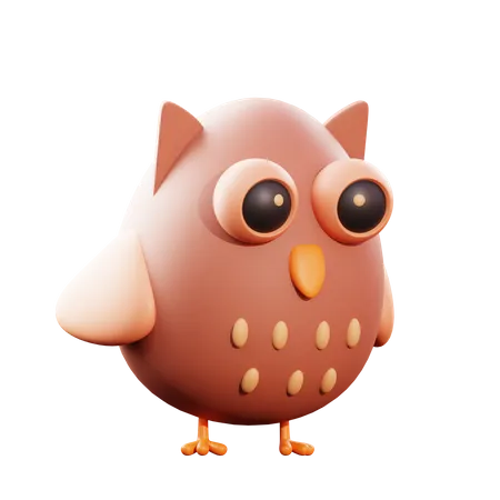 Owl  3D Illustration