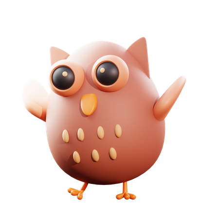 Owl  3D Illustration