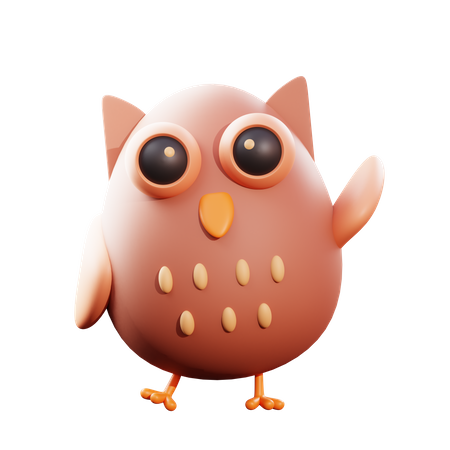 Owl  3D Illustration