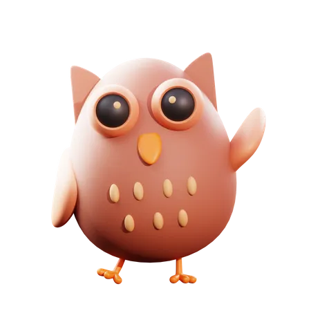 Owl  3D Illustration